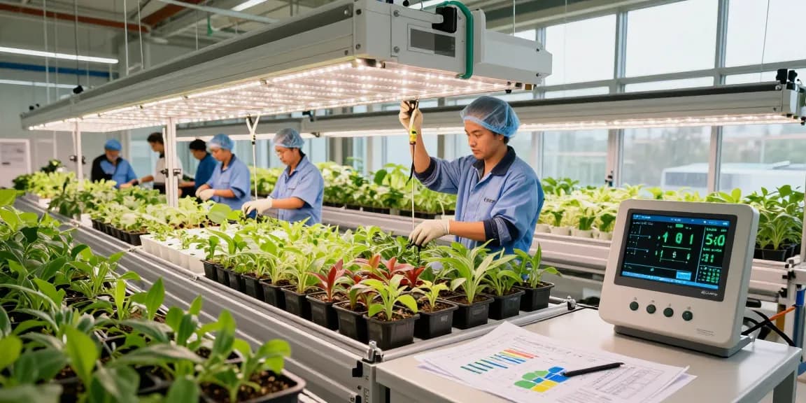CIKA4D professionals installing advanced hydroponics systems in a modern indoor agriculture facility.