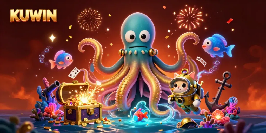 Experience thrilling gaming adventures with KUWIN in a vibrant underwater casino wonderland.