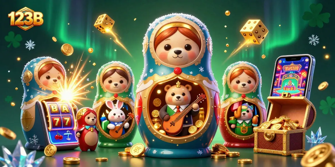 Win big with 123B’s dynamic slot scene filled with vibrant casino elements and characters.