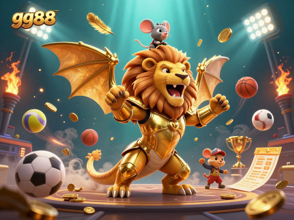Engage in thrilling gaming action at gg88 with vibrant characters and sports elements