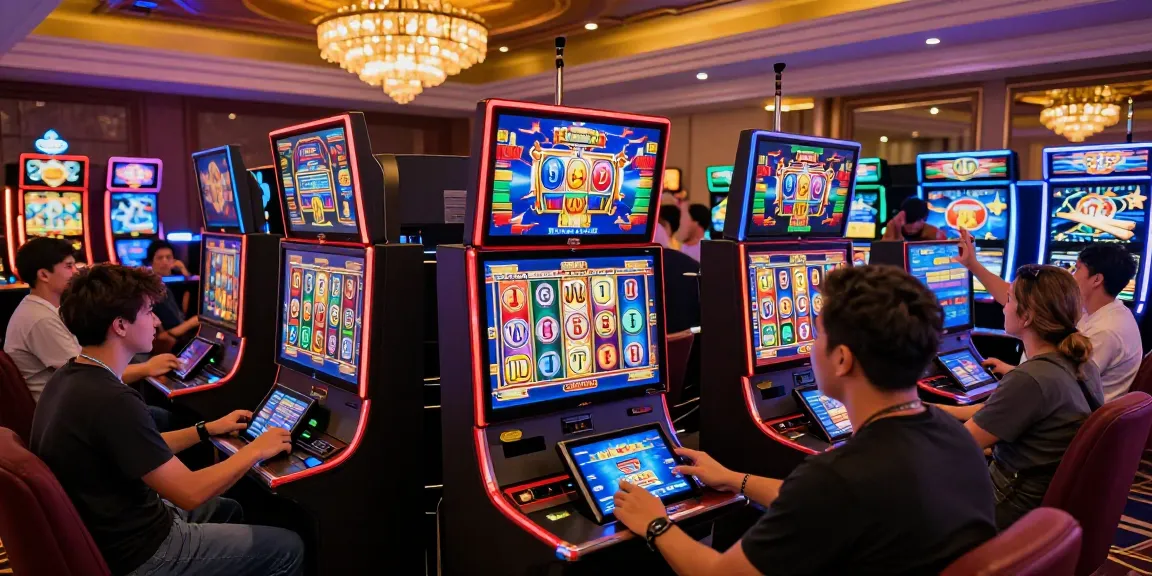 Engaged players celebrating wins at link slot gacor online casino.