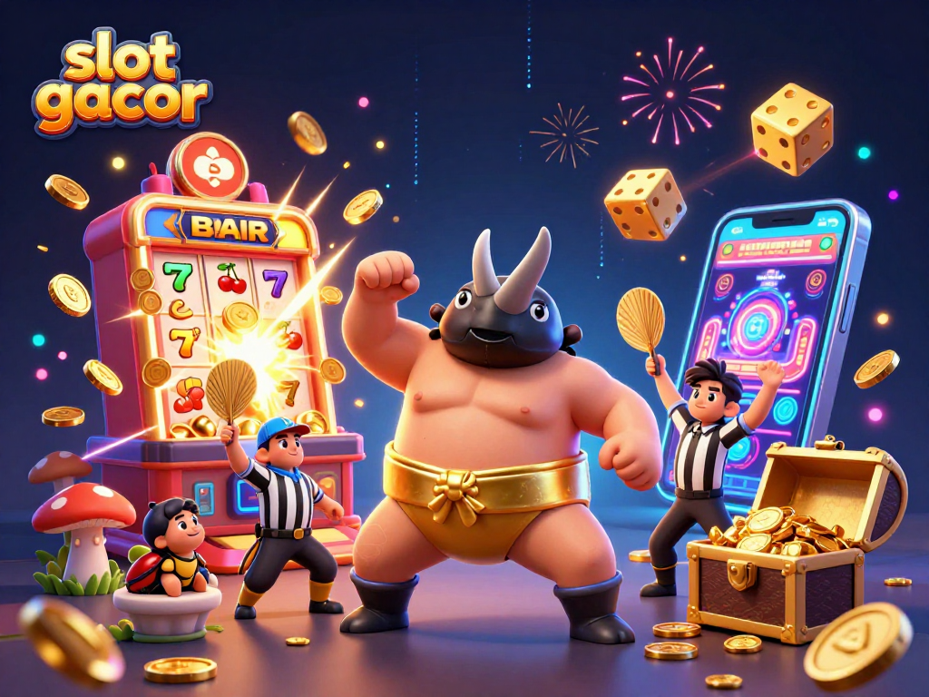 Menyaksikan slot gacor dengan serangan koin emas dari juara sumo kumbang badak di kasino, atraksi menawan!