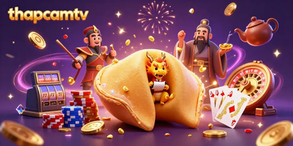 Engage with thapcamtv's dynamic casino scene featuring colorful characters and vibrant gambling elements.
