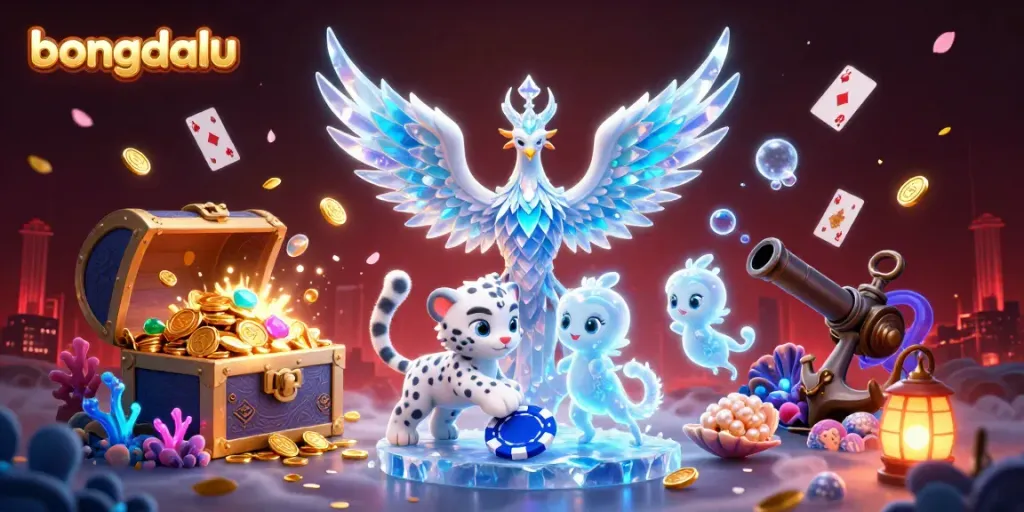 Experience the thrill of bongdalu as vibrant characters and sparkling elements celebrate online betting excitement.