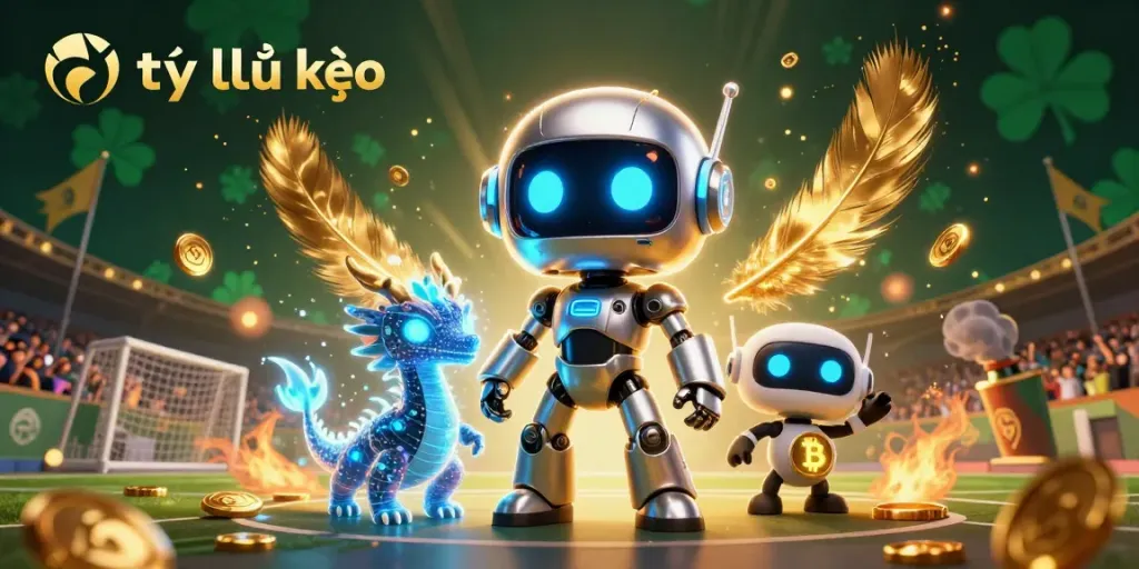 Explore tỷ lệ kèo insights with vibrant 3D characters capturing the thrill of sports betting.